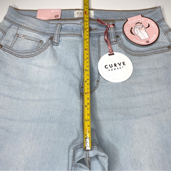 Curve Appeal Jeans High Rise Wide Leg Sz 8 - Picture 11 of 12